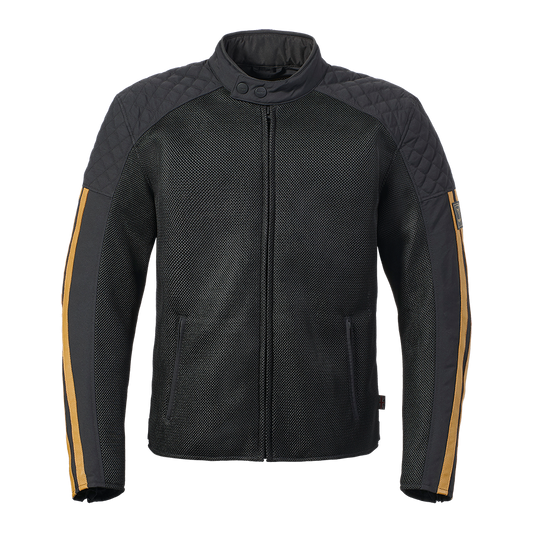 Triumph Braddan Retro Mesh Jacket - Black/Gold