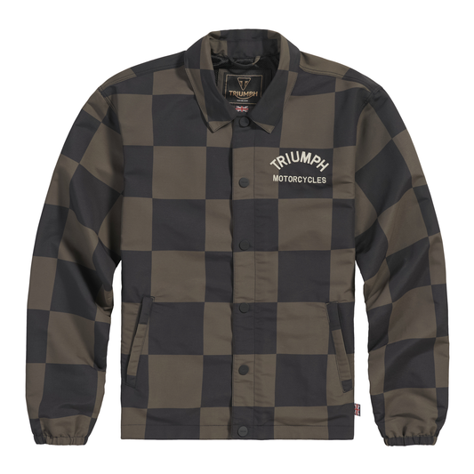 Triumph Carter Coach Checkerboard Jacket - Iron / Black