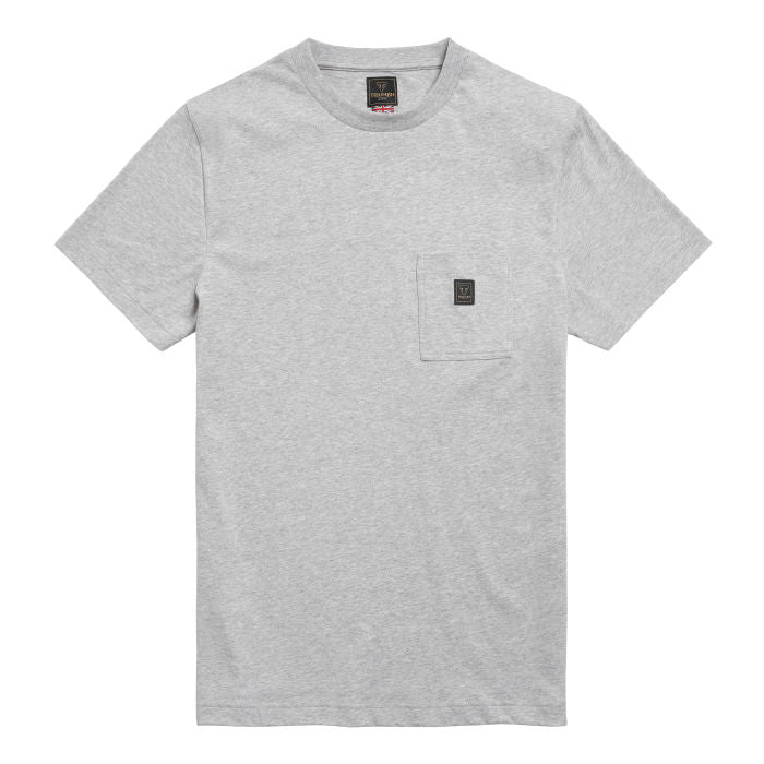 Triumph Ditchling Back Logo Pocket T-Shirt - Grey Marl