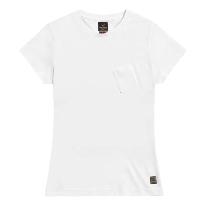 Triumph Rad Ladies Graphic T-Shirt - White