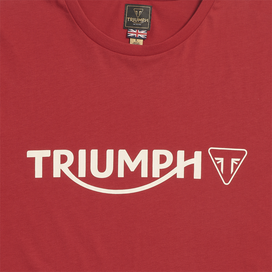 Triumph Cartmel T-Shirt - Red/Bone
