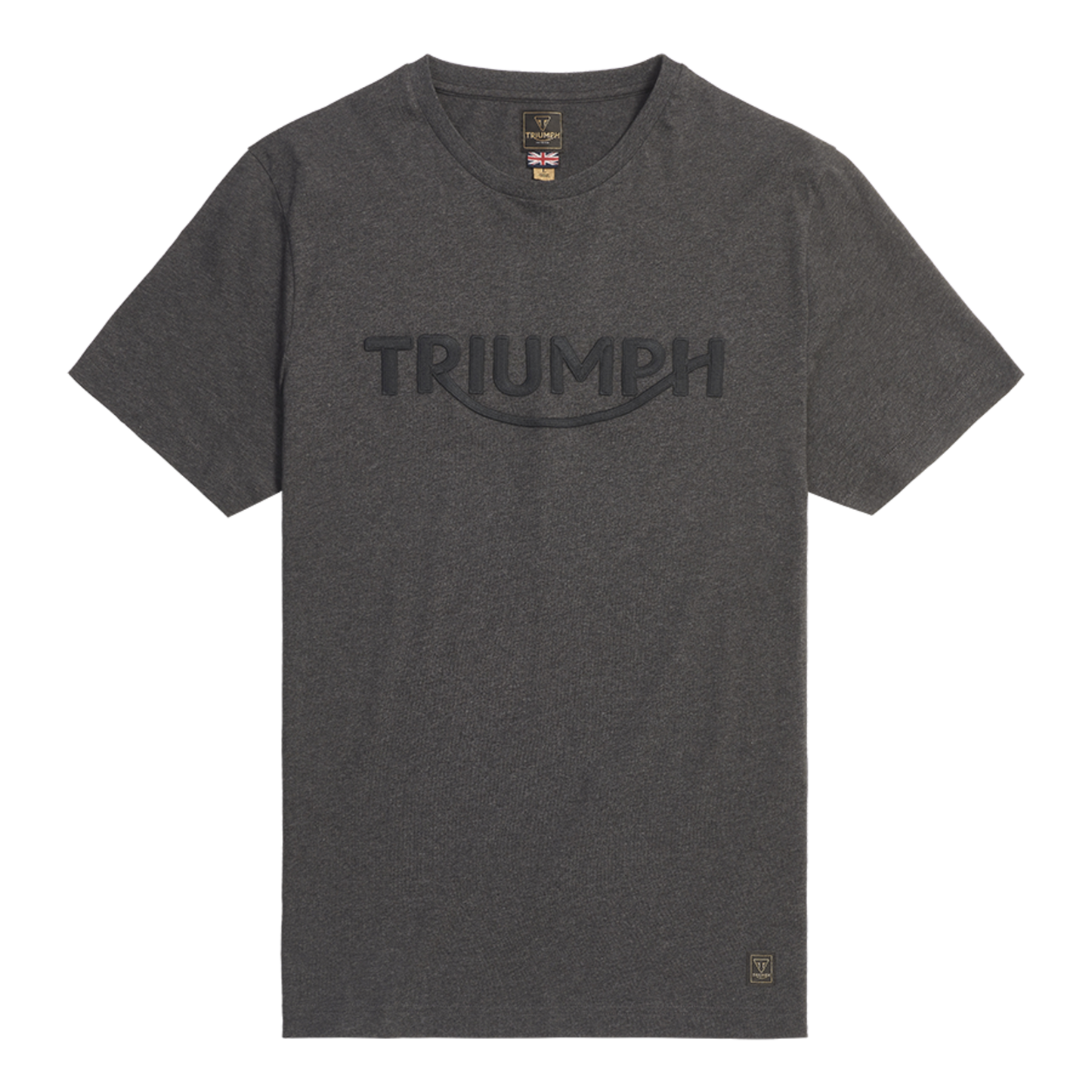 Triumph Bamburgh Embroidered Logo Tee - Black Marl