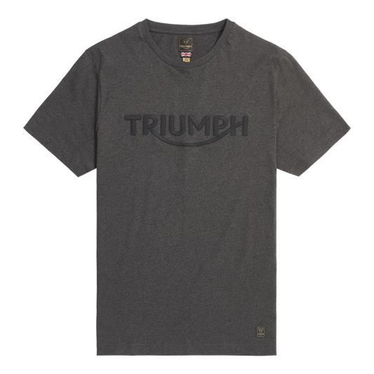 Triumph Bamburgh Embroidered Logo Tee - Black Marl