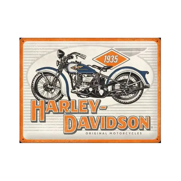 Harley-Davidson® Metal Sign Motorcycles 1935