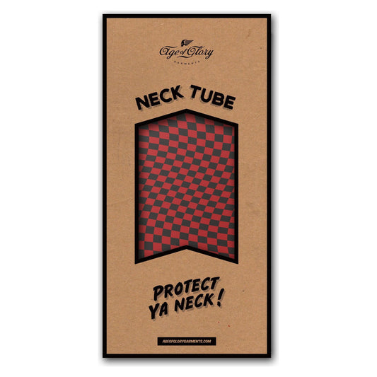 Age of Glory Twisted Checkers Neck Tube - Red