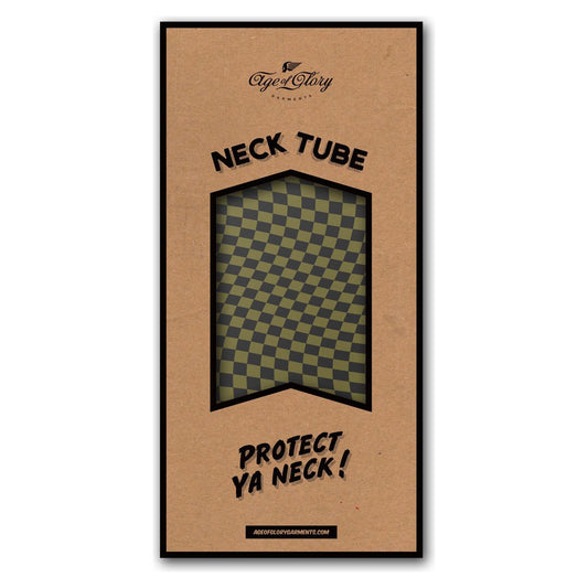 Age of Glory Twisted Checkers Neck Tube - Green