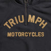Triumph Heritage Ribble Quarter Zip Logo Sweatshirt