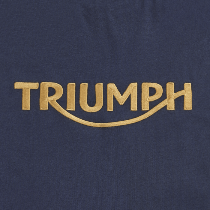 Triumph Bamburgh Embroidered Logo T-Shirt - Navy