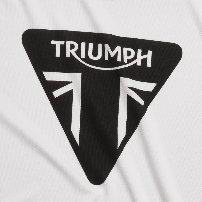 Triumph Rapid Dry Race Long Sleeve Tee White