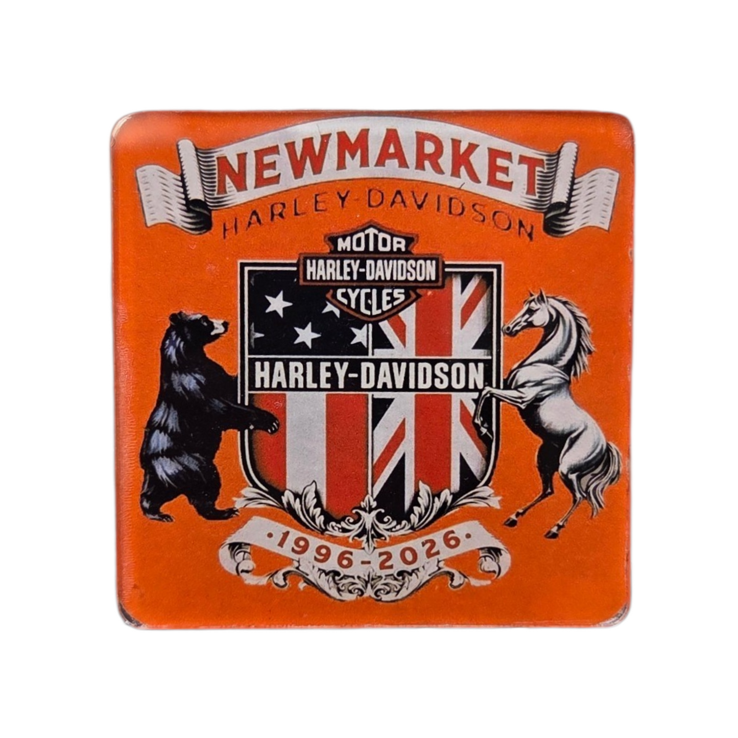 Newmarket Harley-Davidson 30th Anniversary Collection – Pin, Magnet & Coaster