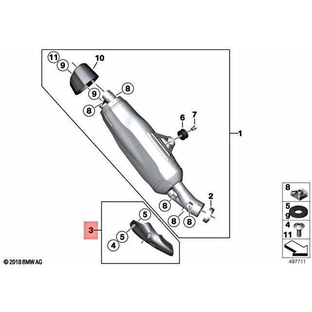 R1250GS/GSA Carbon Fibre Heat Shield - 18518406926