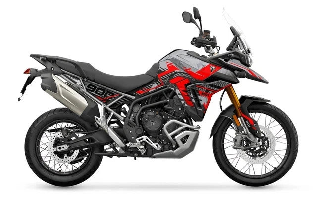 STRIKER Triumph Tiger 900 Full Graphics Kit - Black/Red TR0643FR