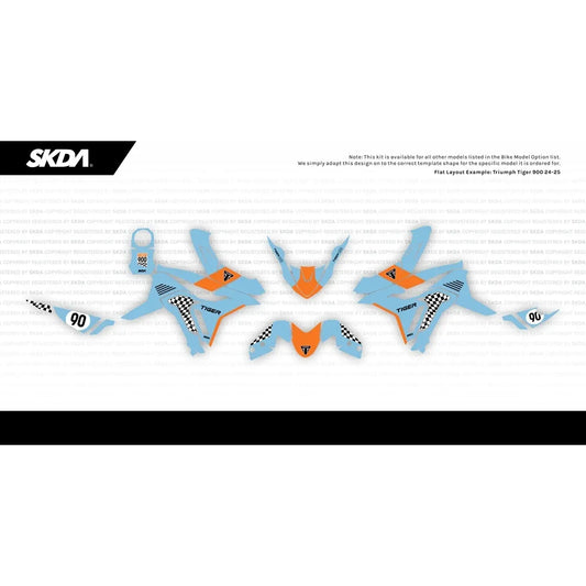 SPEEDWAY Blue Triumph Tiger 900 Full Graphics Kit TR0635