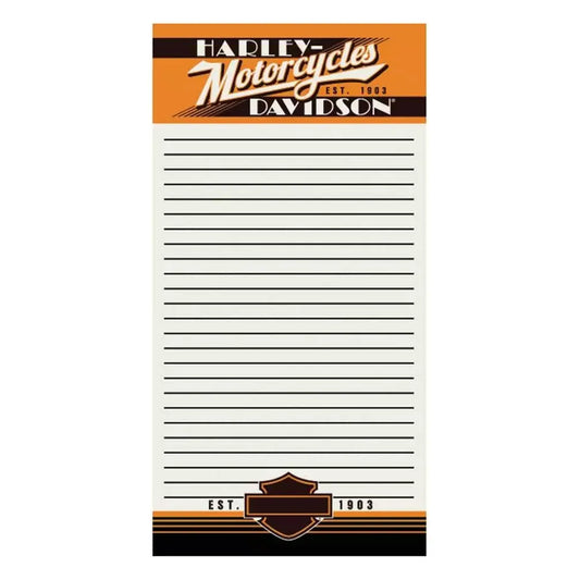 Harley-Davidson® Ride Free List Pad - 4 x 8 inches, 50 Pages