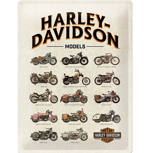 Harley-Davidson® H-D Models Tin Sign