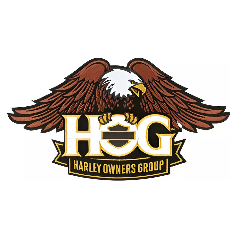 HOG Eagle Banner Vest Patch 10-1/2"