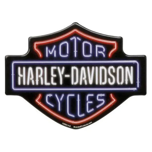 Harley-Davidson® Bar & Shield Neon-Look Tin Magnet