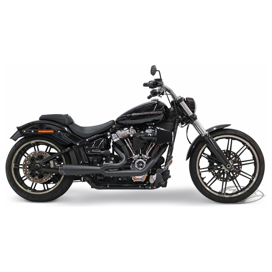 Harley-Davidson® TBR Ceramic black coated, 2-into-1 with Carbon fiber end cap