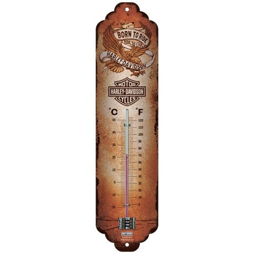 Harley-Davidson® Nostalgic H-D Born to Ride Eagle Thermometer