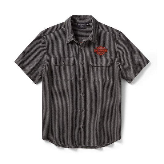Harley Davidson® Men's Vintage Pinstripe Short Sleeve Shirt