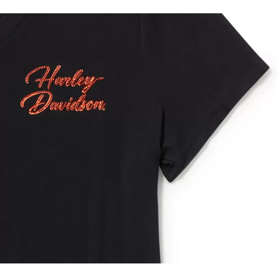 Harley-Davidson® Women's Essential Bling V Neck Tee