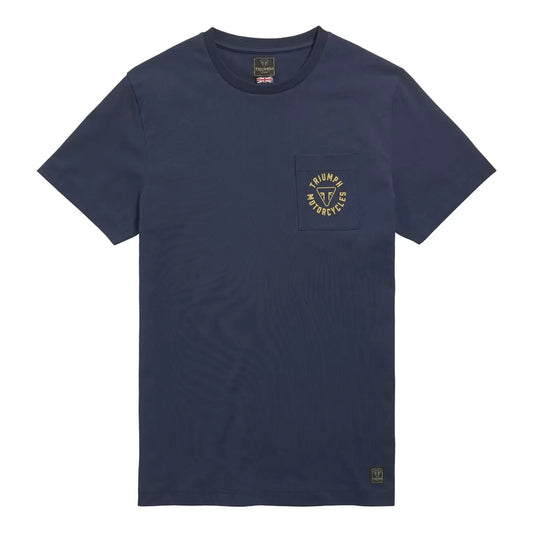Triumph Newlyn Back Print Pocket T-Shirt - Navy
