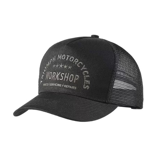 Triumph Workshop Trucker Cap in Black
