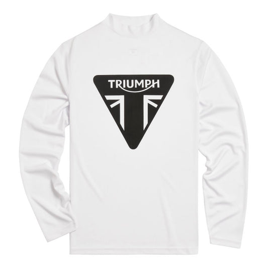 Triumph Rapid Dry Race Long Sleeve Tee White