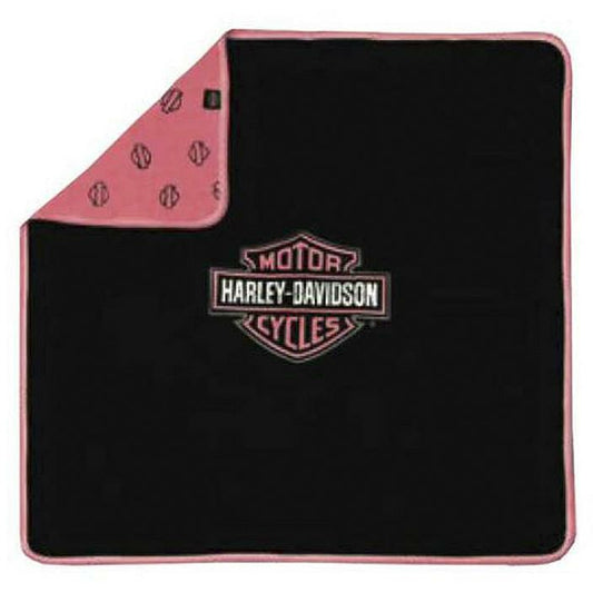 Harley-Davidson® Newborn Girls' Reversible Receiving Blanket | Bar & Shield®