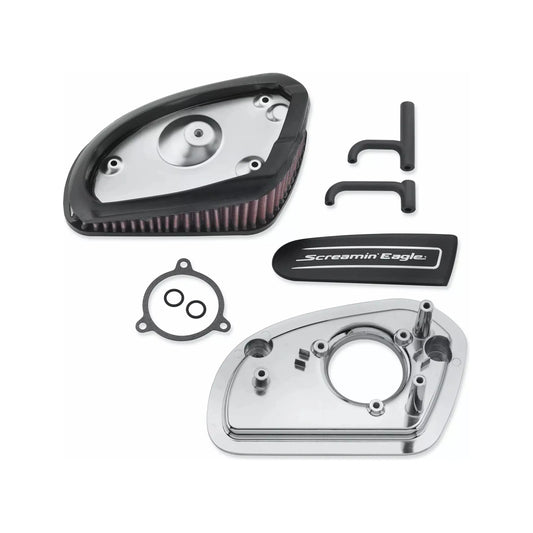 Harley-Davidson® Screamin' Eagle High-Flow Air Cleaner Kit -Wedge Chrome