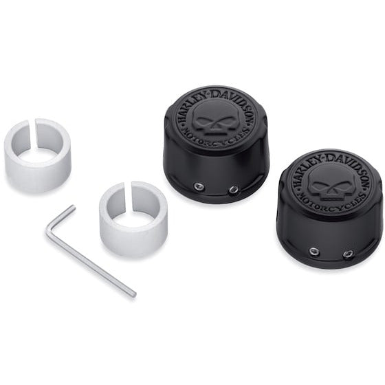 Harley-Davidson® Willie G Skull Front Axle Nut Covers