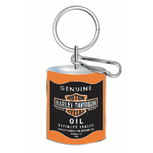 Harley-Davidson® Key Chain Enamel - Oil Can