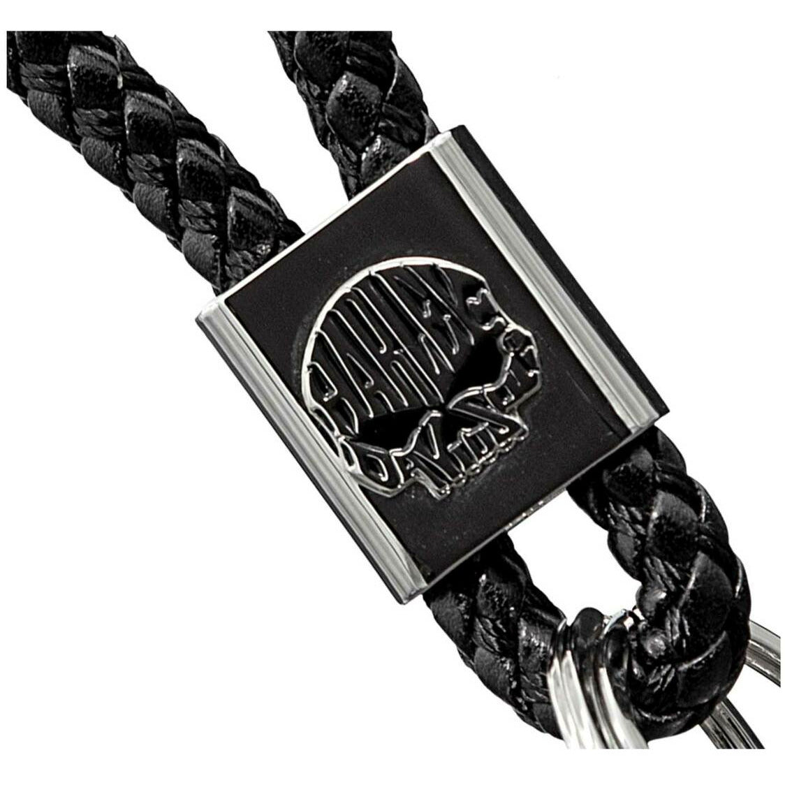 Harley-Davidson® Willie G Skull Logo Vinyl Braided Strap Key Chain
