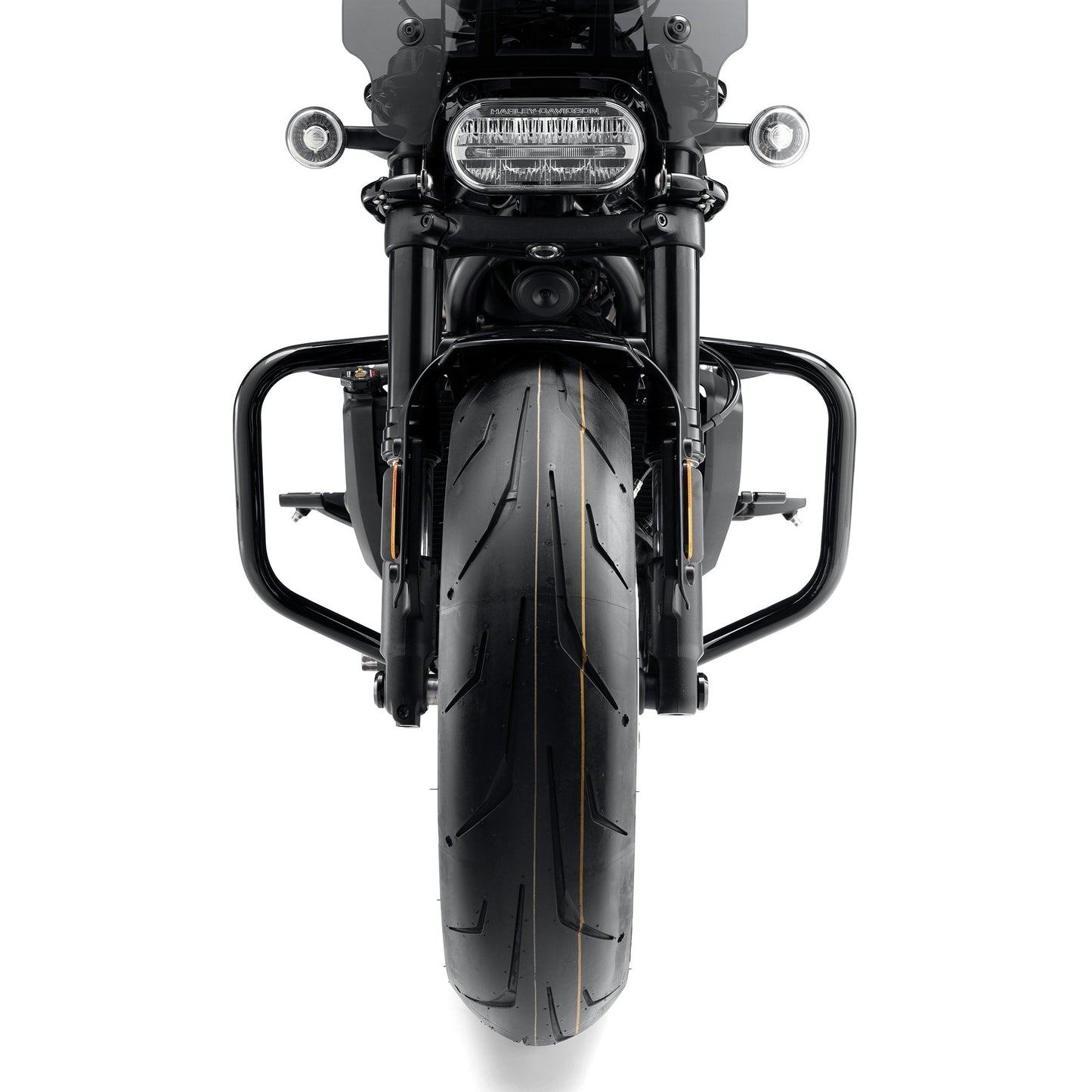 King Robust 1.1/4" Engine Guard/Crash Bar For Harley-Davidson Softail Low Rider S - Black