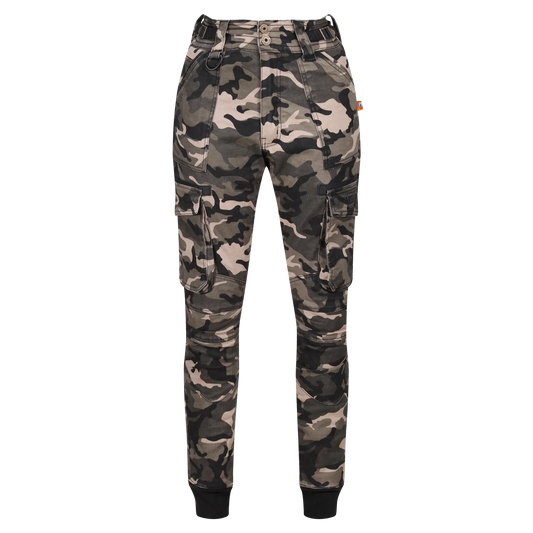 Motogirl® Lara Cargo Camo Trousers