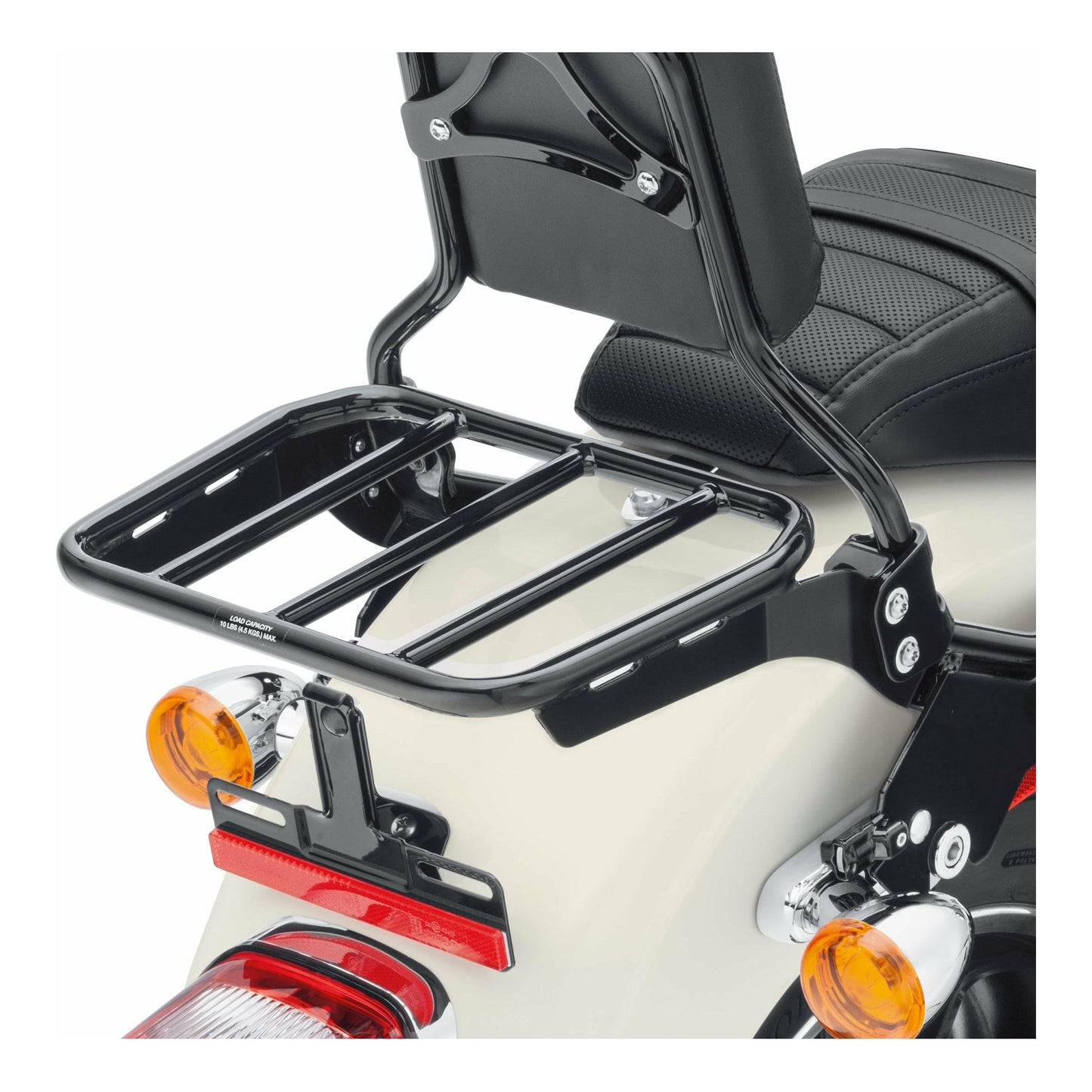 Harley-Davidson® Sport Luggage Rack for HoldFast Sissy Bar Uprights - Gloss Black