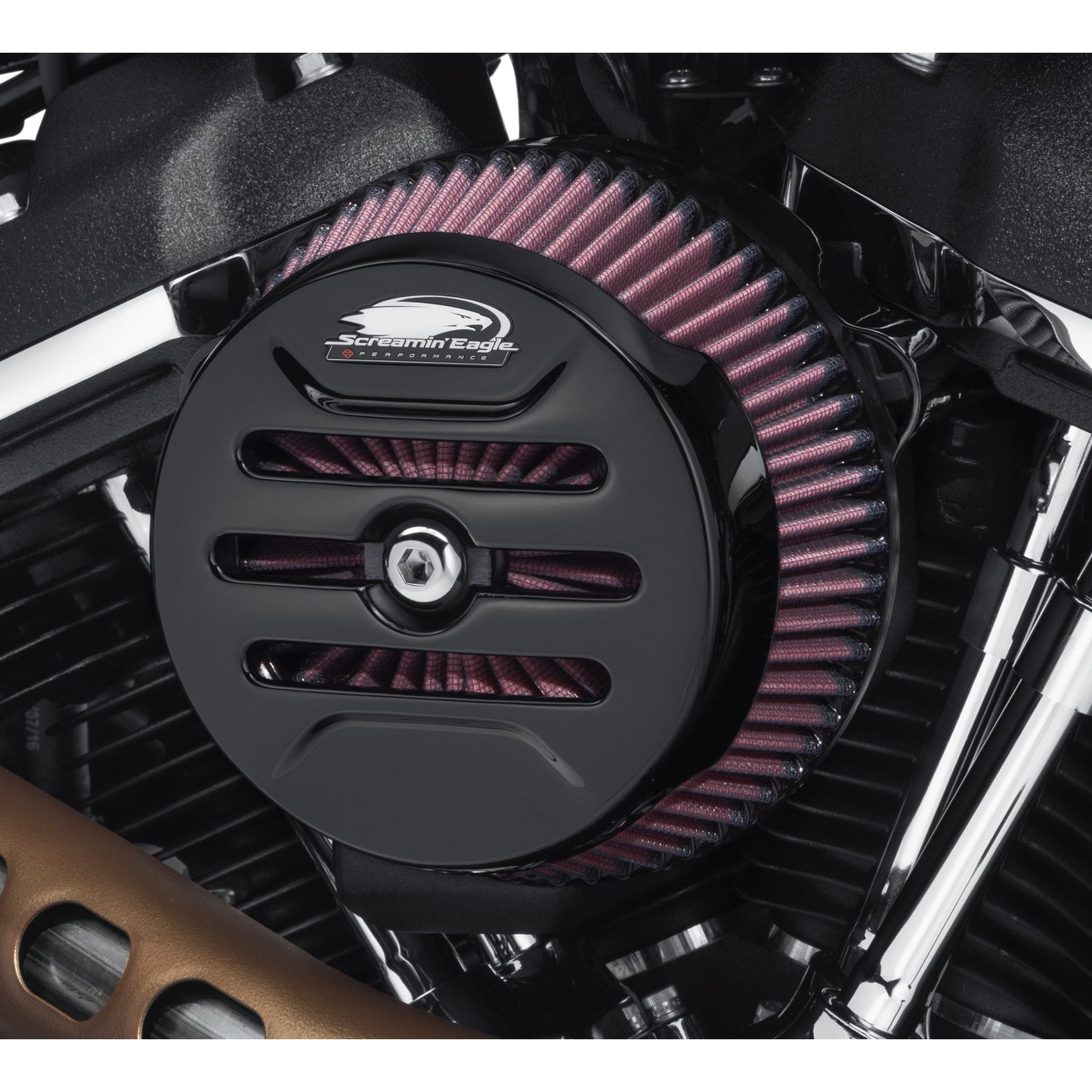 Harley-Davidson® Screamin' Eagle Round Air Cleaner Cover - Calibre
