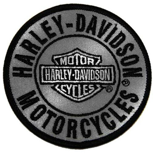 Harley-Davidson® 3in. Embroidered Reflective Round B&S Logo Emblem