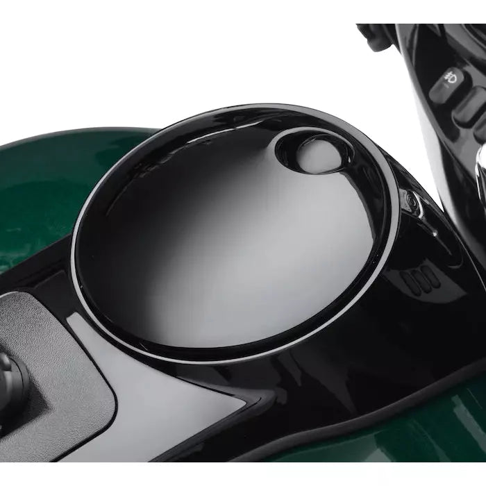 Harley-Davidson® Smooth Push-Button Fuel Tank Console Door Release - Gloss Black