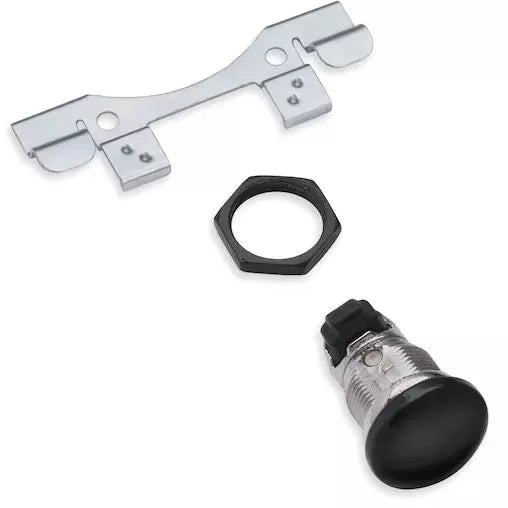 Harley-Davidson® Smooth Push-Button Fuel Tank Console Door Release - Gloss Black