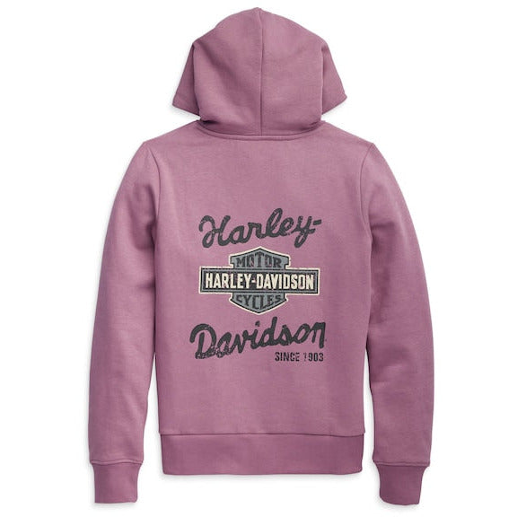 Harley Davidson® Dusky Orchid Women's Special Machinist Pullover Hoodie