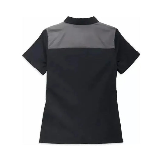 Harley-Davidson® Colorblocked - Black Beauty Women's Modern Mechanic Colorblock Shirt