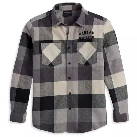 Harley Davidson® Men's Country Roads Flannel - Cool Multi Plaid