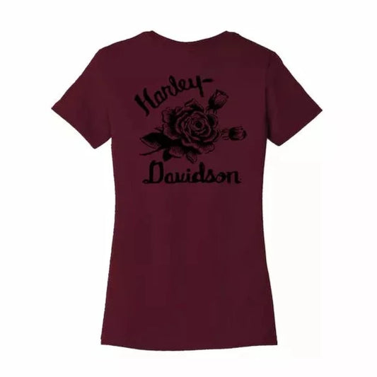 Harley Davidson® Women's Forever Roses Back Print Tee