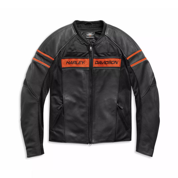 Leather harley deals jacket