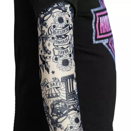 Harley Davidson 34 sleeve tattoo