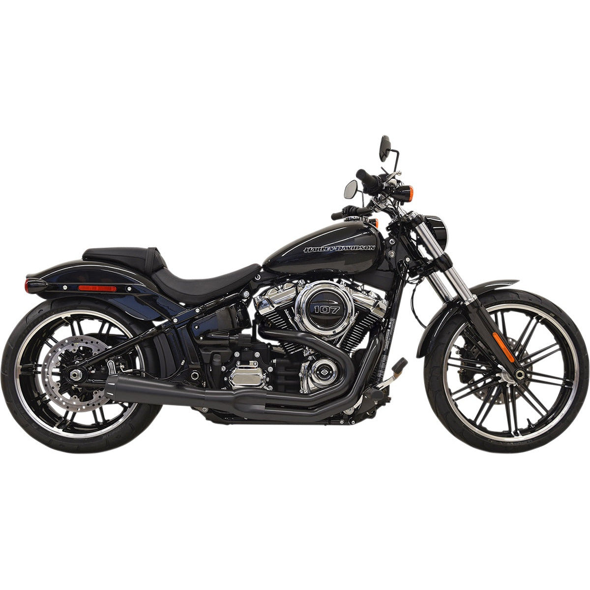 Bassani Road Rage III 2 into 1 Exhaust System Black Softail
