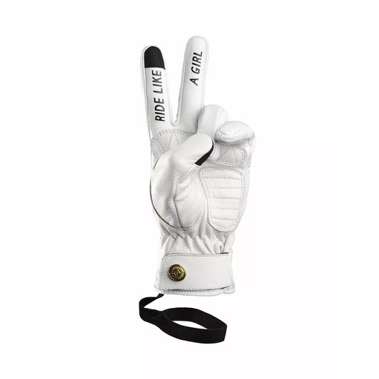 Eudoxie Gloves - Pop-White