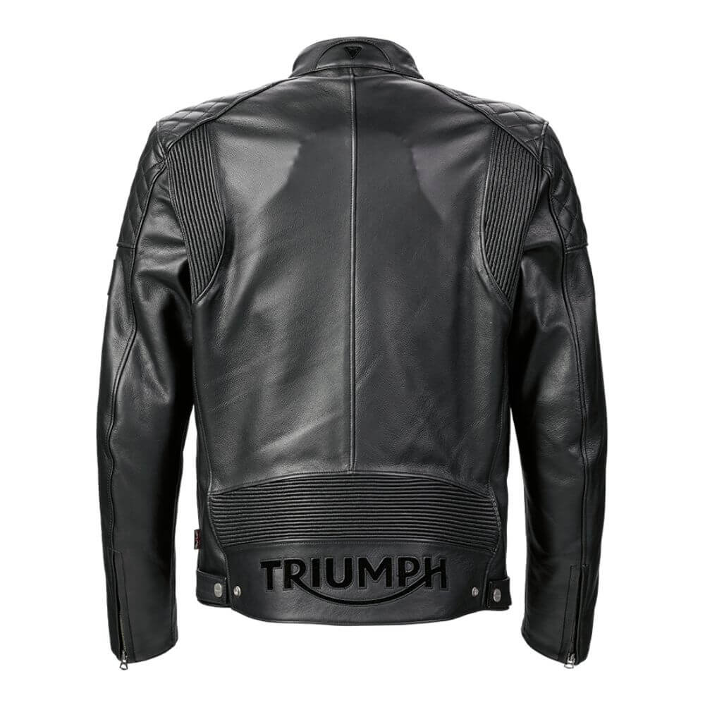 Triumph Braddan Asymmetric Leather Jacket - Black