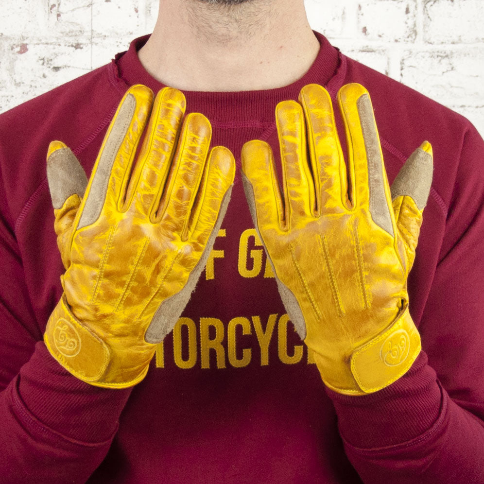 Age of Glory- Rover Leather CE Gloves Waxed Yellow